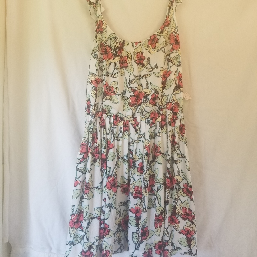 Free People floral print mini dress